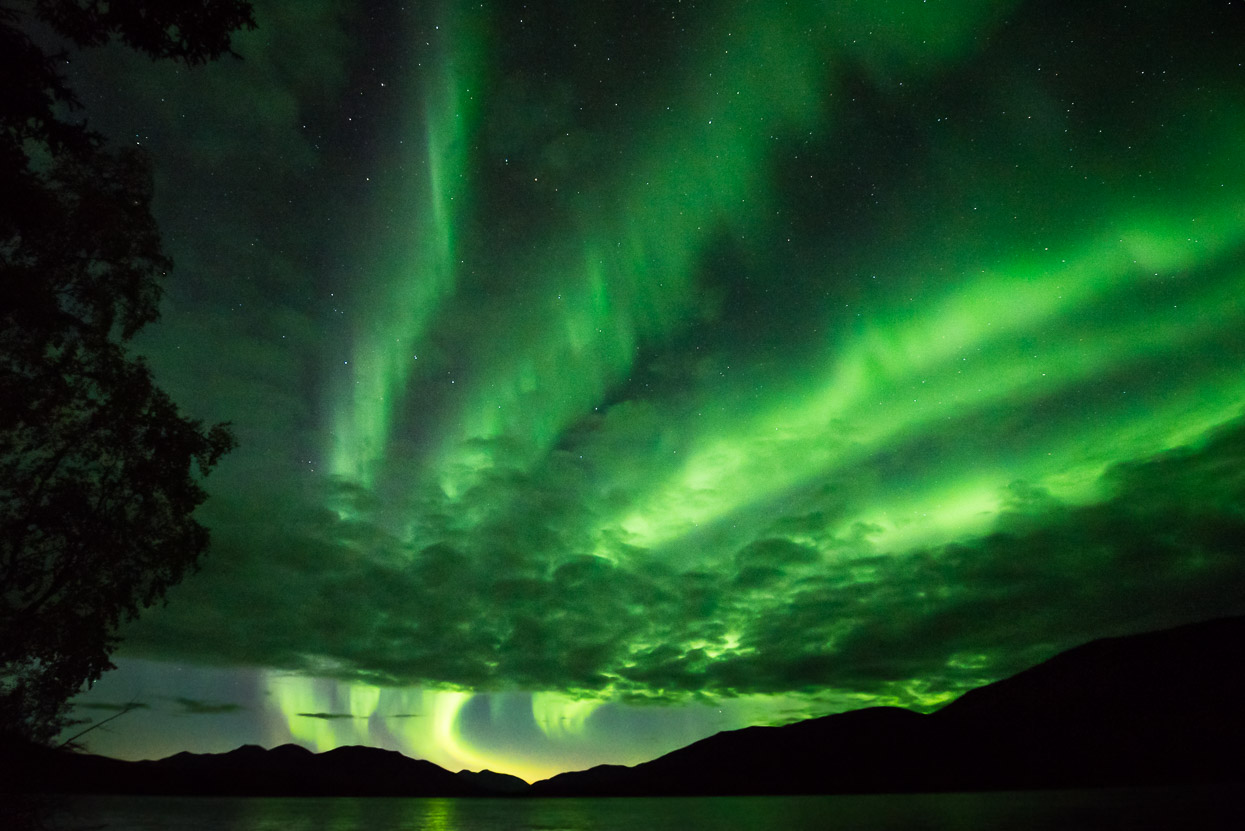 Northern Lights Big Salmon Lake, Yukon