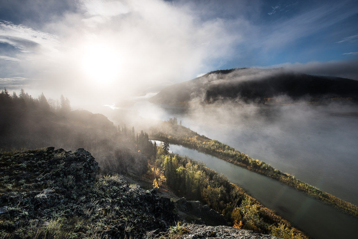 Morning fog over Yukon River